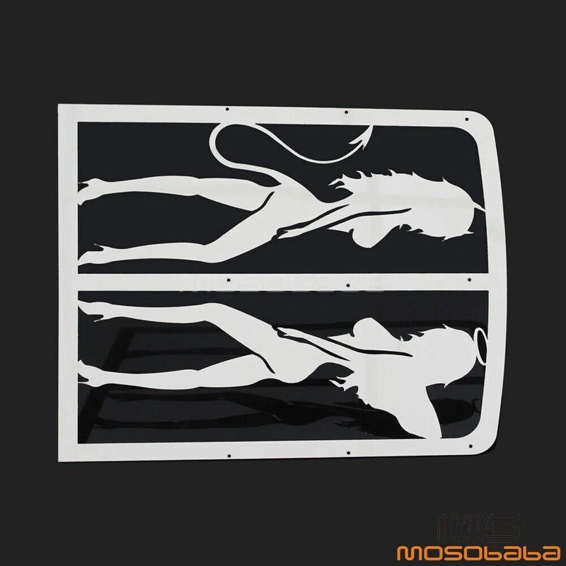 Yamaha Banshee Chrome Sexy Girl Radiator Grille Guard (1987-2012)