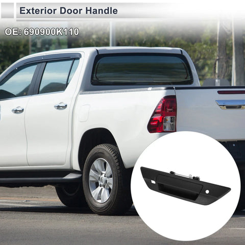Toyota Hilux Revo Black Exterior Door Tailgate Handles 2 x (2015–2021)