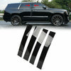 Cadillac Escalade 4pc Black Pillar Posts Door Trim Cover (2007–2014)