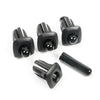 BMW 5 Series 4 x Car Door Lock Pin Cap Cover Bezel Black (2011-2017)
