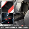 Mitsubishi Outlander Faux Leather Black Red Center Console Cover Pad
