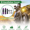 Grips / 7/8" 22mm / Motorcycle Hand Grips Cover Kit Black Purple Rhombus