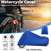 Universal Scooter Waterproof Blue Motorcycle Cover
