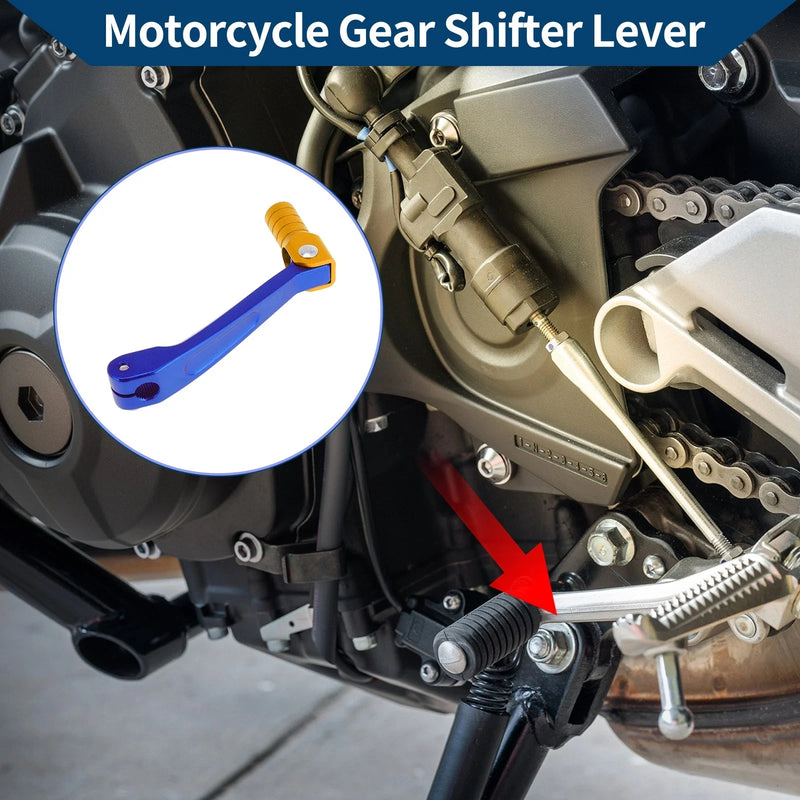 Honda CRF150F (2003-2017) Blue Gold Folding Motorcycle Gear Shifter Lever