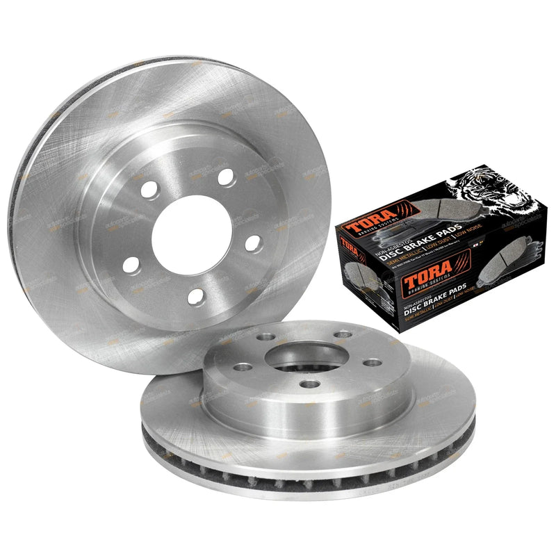 Falcon AU / Fairlane 2 Front Brake Rotors + Disc Pads (2000-2002)