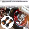 Frame Slider 0.87-1.1in Aluminum Alloy Plastic Motorcycle Slider Frame Orange