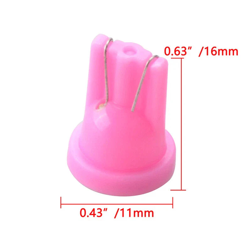 Dome License Plate Lamp 12V 10 x Pink Car Interior LED Light Bulbs