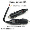 12V Extension Cord Car Cigarette-Lighter Socket Heavy Duty Adapter Outlet