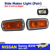 Side Marker Lights Indicator Lamp LR Fits Nissan Sunny B210 302 120Y 1973-77 D06