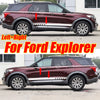 Ford Explorer 4PCS Car Door Stripe Graphics Vinyl Sticker (2020–2023)