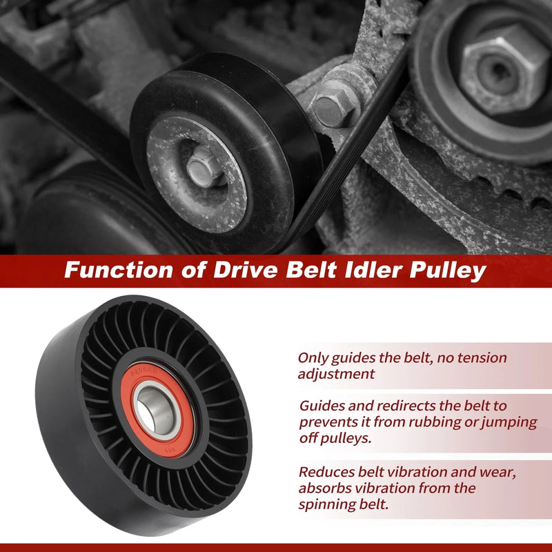 Chevy Equinox, GMC, Buick, Saab Drive Belt Idler Pulley