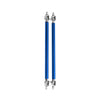 Universal Blue Adjustable Front Bumper Lip Splitter Strut Rod Tie Support Bar