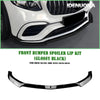 Benz GLC63 AMG X253 Gloss Black Front Bumper Lip (2016-2019)