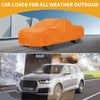 Chevy Silverado Orange Cotton Zipper All Weather Car Cover