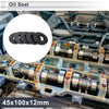 Oil Seal 45x100x12mm Nitrile Rubber Black 5 Pcs