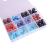 Cars 77 Pcs A/C R134A R12 Valve Core & Service Port Dust Caps