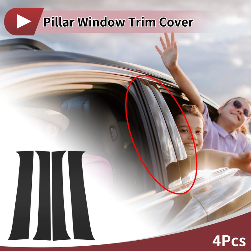 Toyota Tacoma 4 Pcs Car Door Pillar Window Trim (2016–2023)