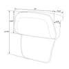 Harley Touring Road Glide Razor Chopped Passenger Backrest Pad (2014-2023)
