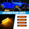 Jeep 4 x Car Interior LED Under Glow Neon Lights