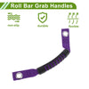 Jeep Wrangler (2018-2028) Black Purple Roll Bar Grab Handles