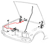 Toyota Corolla / Sprinter KE70 / CE70 / TE71 / TE72 Bonnet Release Cable