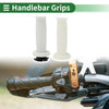 Motorcycle Hand Grips Cover / 7/8" 22mm / TPU White Hexagon
