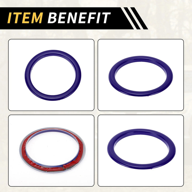 Toyota Tundra (2014-2021) 4 Pcs Blue AC Vent Dashboard Decoration Rings