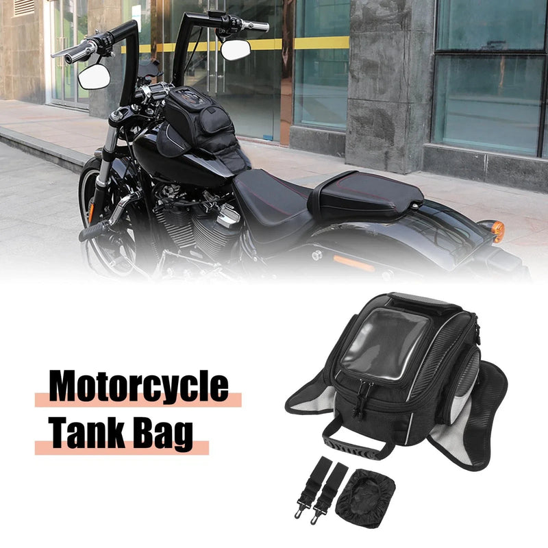 Universal Motorcycle Waterproof Black Magnetic Fuel Tank Tool Bag