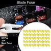 Car Boat Truck RV Motorcycle Yellow 50 Pcs Maxi Fuse 20A Blade Fuse