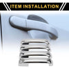 Ford F-150 Silver Tone Car Exterior Door Handle Covers (2015-2020)