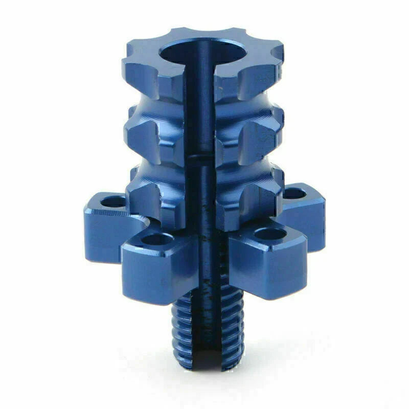 Motorcycle Dirt Bike Blue CNC M8 Clutch Brake Cable Adjuster Screw