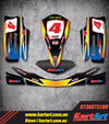 OTK Cadet Rookie 10-14 KART ART Sticker Kit - SUNRISE STYLE Decals