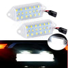 Mitsubishi Lancer EVO White LED License Plate Lights (2003-2006)