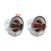 Harley Sportster Softail Road King Front Axle Nut Covers 2 x Satin Silver