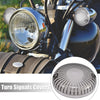 Yamaha V-Star 650 1100 2 x Smoked Color LED Turn Signals Lens Covers