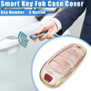 Hyundai Tucson 2020-2022, 5 Button Soft TPU Pink Key Fob Cover