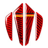 Carbon Fiber Red Universal Door Edge Guards Trim (Fits Most Vehicles)