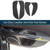 BMW X1 Black Door Leather Anti Kick Pad Sticker 1 Set (2011 - 2015)