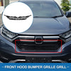 Honda CR-V (2015) - Chrome Silver Tone Black Front Hood Bumper Grille