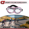 Motorcycle Riding Transparent Lens Pink Frame Cycling Sunglasses Goggles