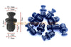 Honda 10x Carrosserie Tête de fourche Clips Plastique Pince Vis Rivets