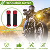 Motorcycle Handlebar Aluminum Rubber Red 7/8" 22mm Hand Grips Cover