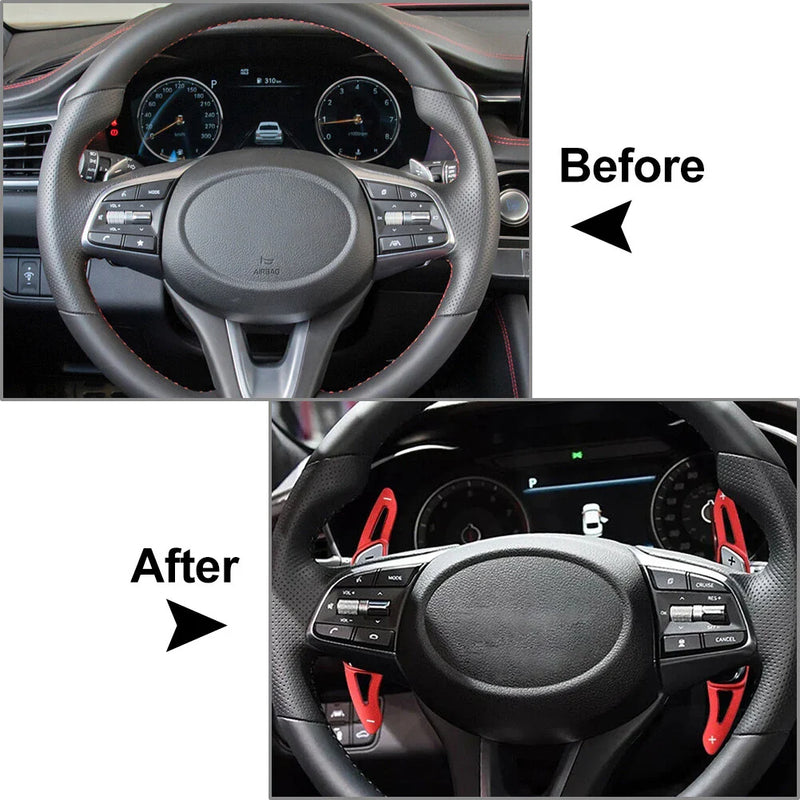 Hyundai Genesis Steering Wheel Paddle Shifter Extensions (2015-2016)