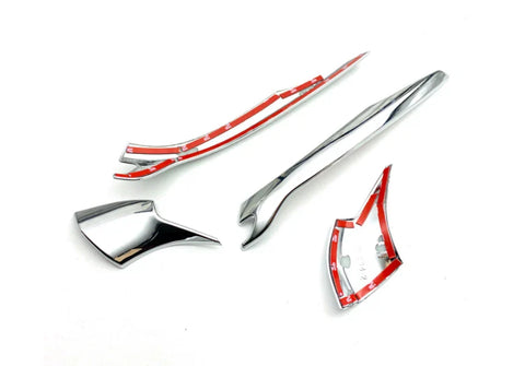 Mazda CX-30 2020-2023 4 x pcs Chrome Rearview Mirror Stripe Lid Cover Trim
