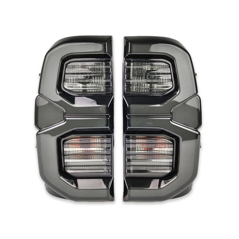 Pair Tail Light Rear Lamp LED Smoke Lens Fits Toyota Hilux Revo SR5 GUN 2015-21