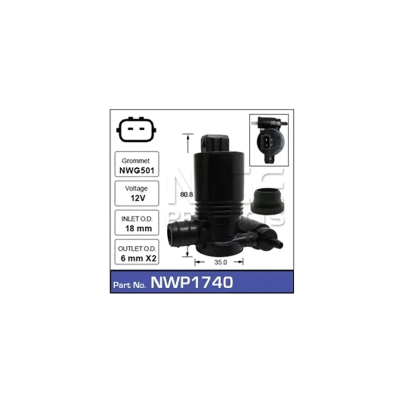 Land Rover Freelander 2 Windscreen Washer Pump Front/Rear (2007 - 2012)