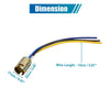 Motorcycle 3 x Tail Light Bulb Extension Wire Harness Socket Connector