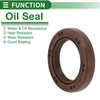 Oil Seal FKM Rubber 28x42x7mm High Pressure Brown 5 Pcs