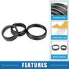 Nissan Rogue (2021-2022) Black 3 x Console AC 4WD Mode Switch Knob Rings