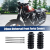 Harley Pair 39mm Fork Covers Front Gaiters Shock Boots